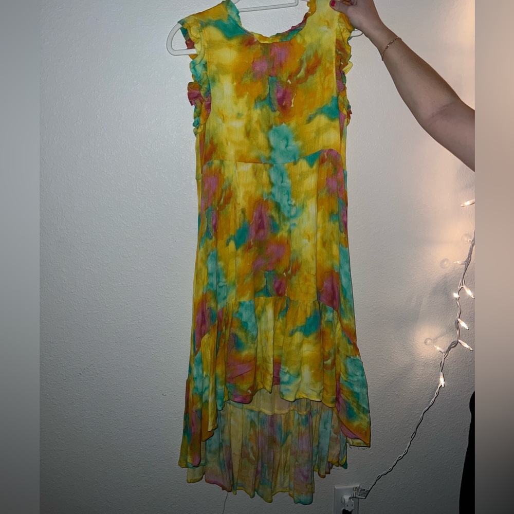 KARLIE Tie-Dye High low dress (Size S)